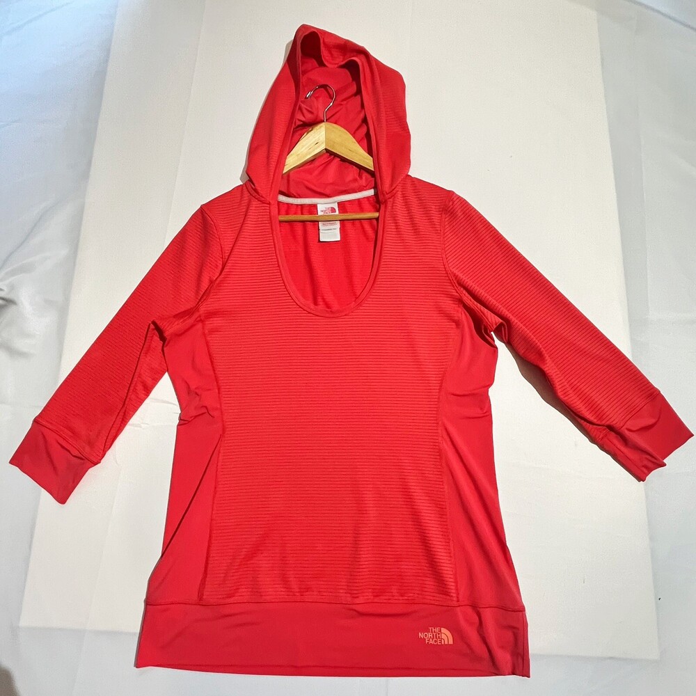 The North Face Tadasana 3/4 Sleeve Lightweight Athletic Hoodie Large Womens